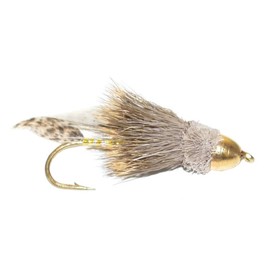Cone Head Muddler Minnow Trout and Bass Streamer Fly - 6 Flies Size 2