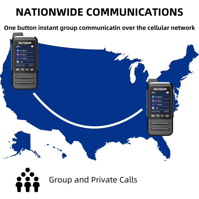 Load image into Gallery viewer, Ruyage CT68 IP67 Waterproof Nationwide LTE Push-to-Talk Two Way Radio
