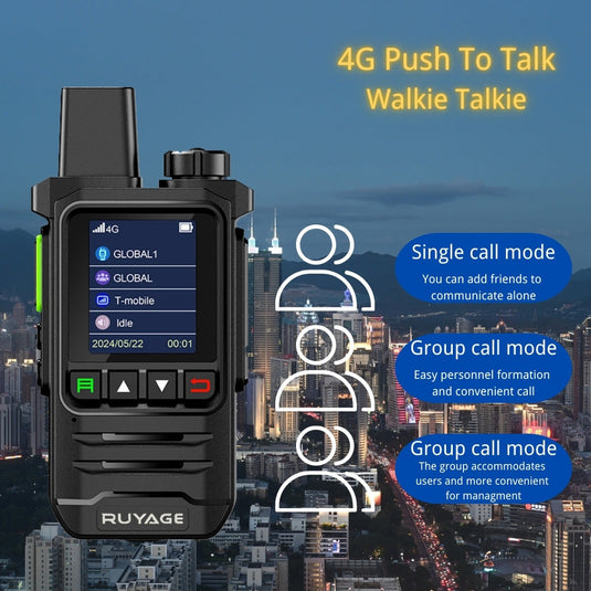 Ruyage X20 Two Way Radio Nationwide LTE Push-to-Talk Walkie Talkie