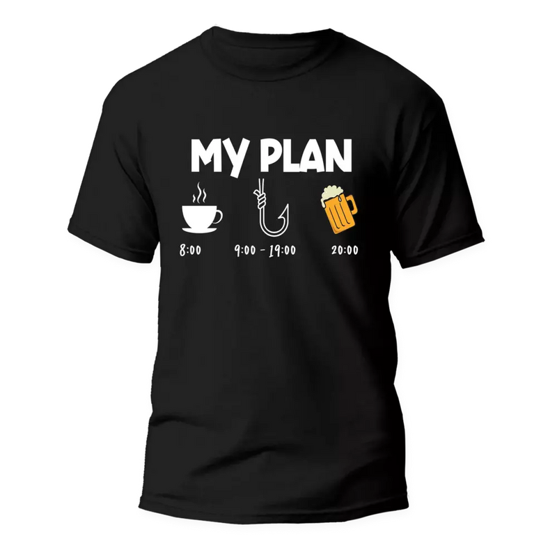 Load image into Gallery viewer, My Fishing Plan Man T-Shirt
