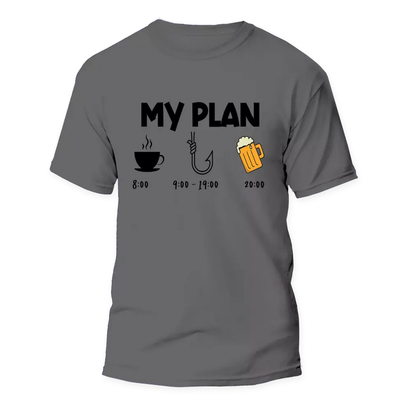 Load image into Gallery viewer, My Fishing Plan Man T-Shirt
