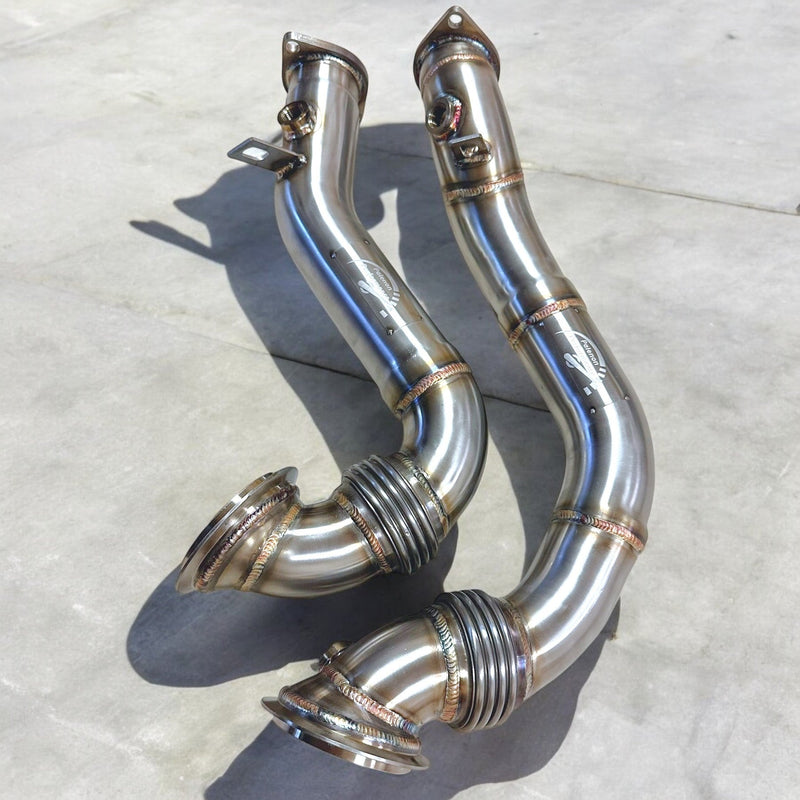 Load image into Gallery viewer, 2007-2013 N54 Racing Downpipes For BMW 1M/ 135i/ 335i/ 335is/ 335Xi - Palenon Performance
