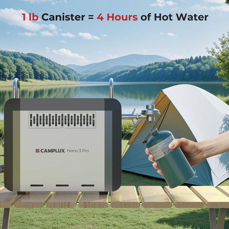 Load image into Gallery viewer, Camplux Nano 3 Pro Portable Propane Hot Water System
