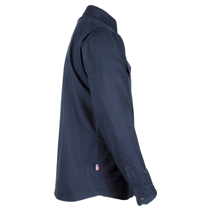 Load image into Gallery viewer, Protective Flannel Shirt - Navy Blue Solid
