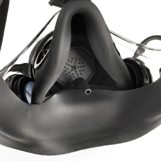 Parcil Safety NB-100E Tactical Gas Mask with Electronic Voice Amplifier and Radio Transmitter/Receiver