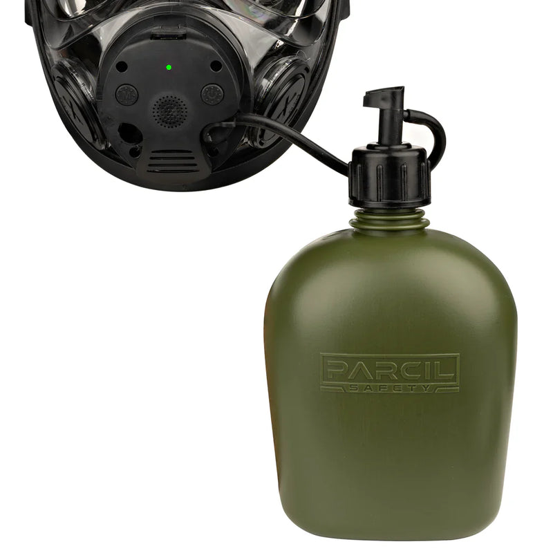 Load image into Gallery viewer, Parcil Safety NB-100E Tactical Gas Mask with Electronic Voice Amplifier and Radio Transmitter/Receiver
