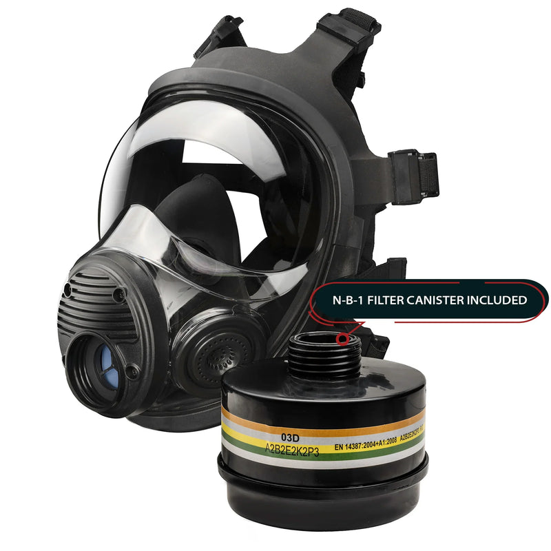 Load image into Gallery viewer, Parcil Safety NB-100V Tactical Gas Mask with Voice Amplifier
