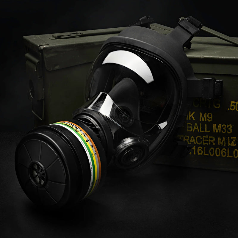 Load image into Gallery viewer, Parcil Safety NB-100V Tactical Gas Mask with Voice Amplifier
