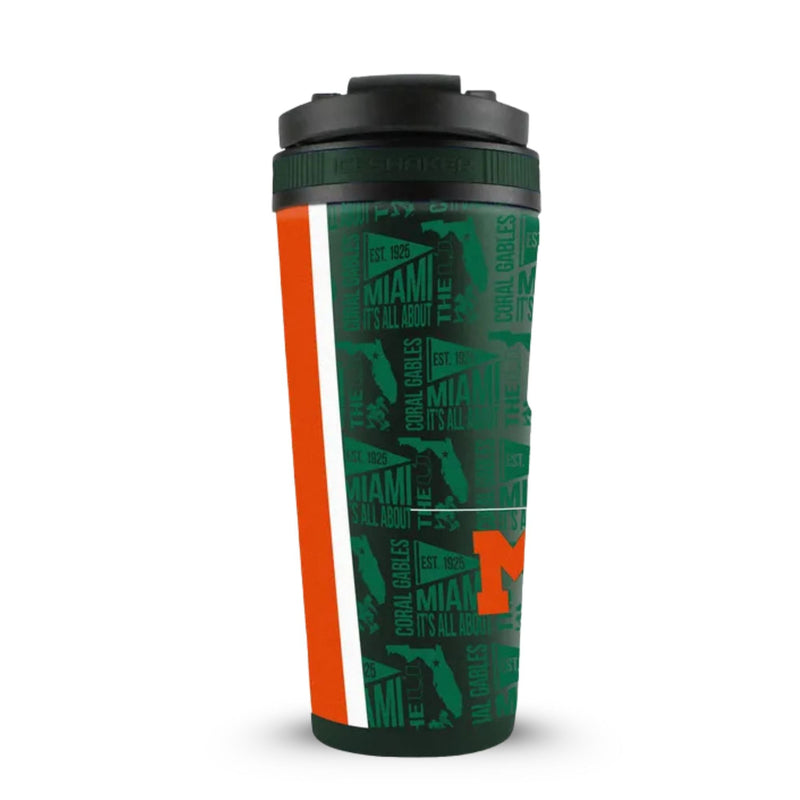 Load image into Gallery viewer, Officially Licensed University of Miami 26oz Ice Shaker
