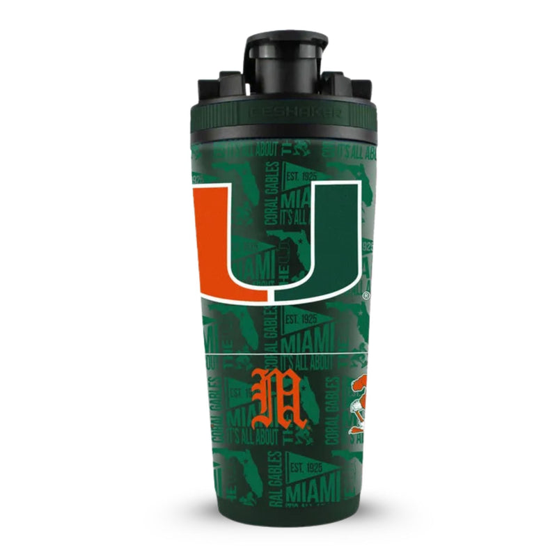 Load image into Gallery viewer, Officially Licensed University of Miami 26oz Ice Shaker
