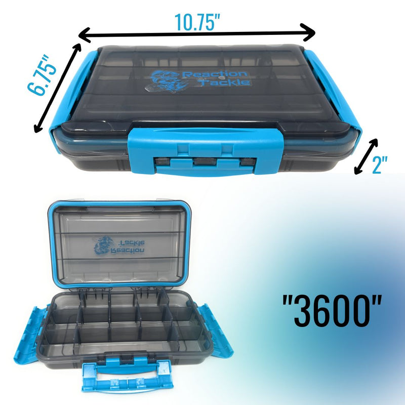 Load image into Gallery viewer, Reaction Tackle Premium Tackle Tray- High Performance and Water Resistant with 3 Resilient Clips
