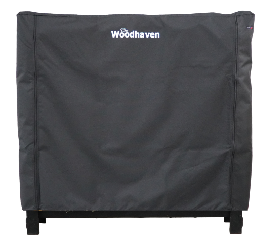 Load image into Gallery viewer, Full Firewood Rack Cover with Zipper   USA Made  Woodhaven
