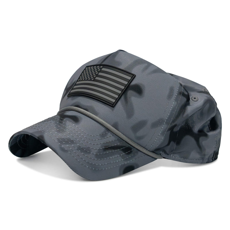 Load image into Gallery viewer, American Flag PVC Patch Waterproof Weekender Snapback
