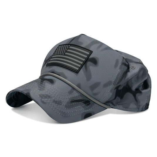 American Flag PVC Patch Waterproof Weekender Snapback