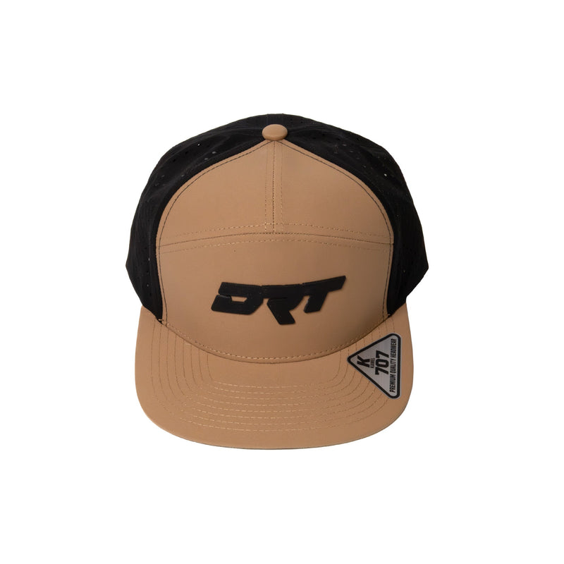 Load image into Gallery viewer, DRT Motorsports Recharged Series Snap-back Hat - Desert-Sand/Black
