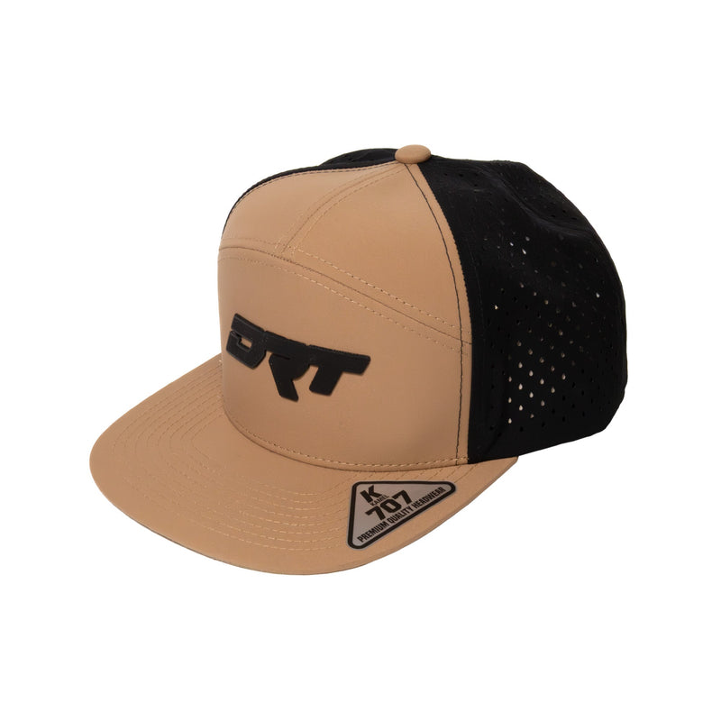 Load image into Gallery viewer, DRT Motorsports Recharged Series Snap-back Hat - Desert-Sand/Black
