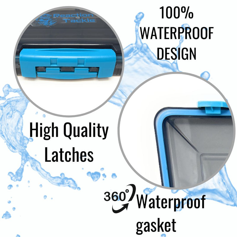 Load image into Gallery viewer, Reaction Tackle Premium Tackle Tray- High Performance and Water Resistant with 3 Resilient Clips
