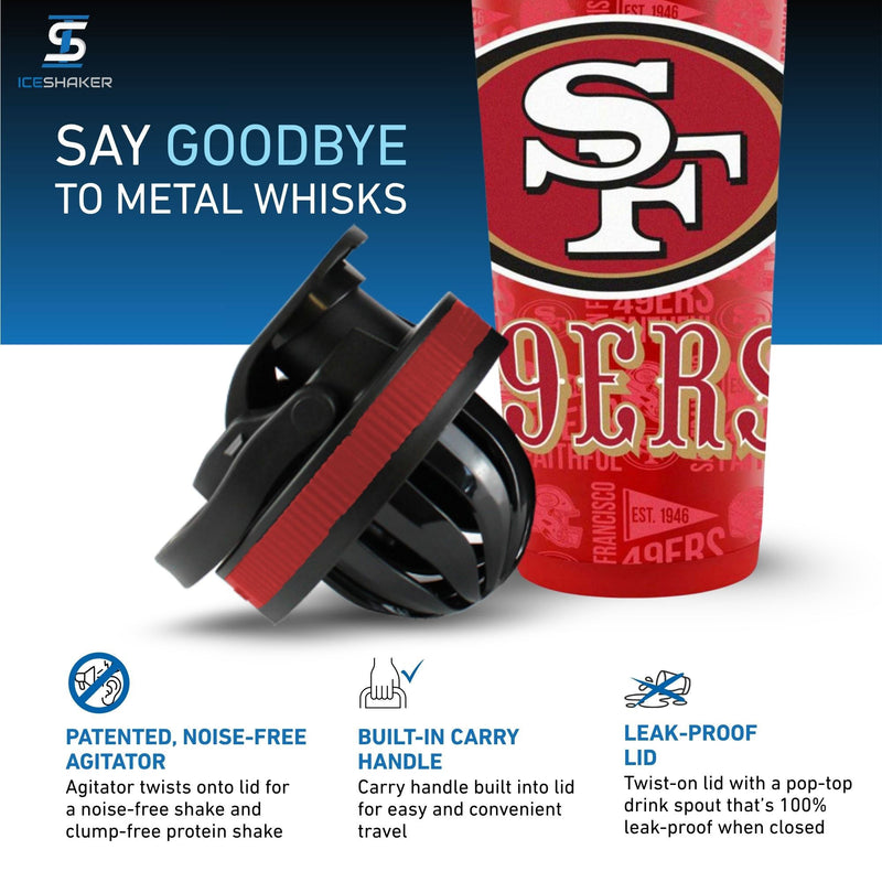 Load image into Gallery viewer, Officially Licensed San Francisco 49ers 26oz Ice Shaker
