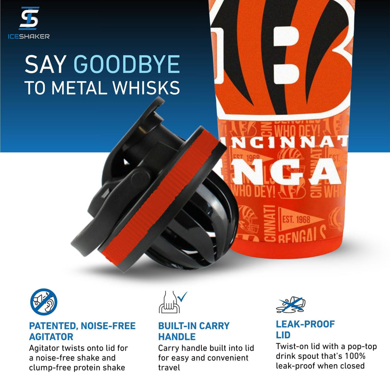 Load image into Gallery viewer, Officially Licensed Cincinnati Bengals 26oz Ice Shaker
