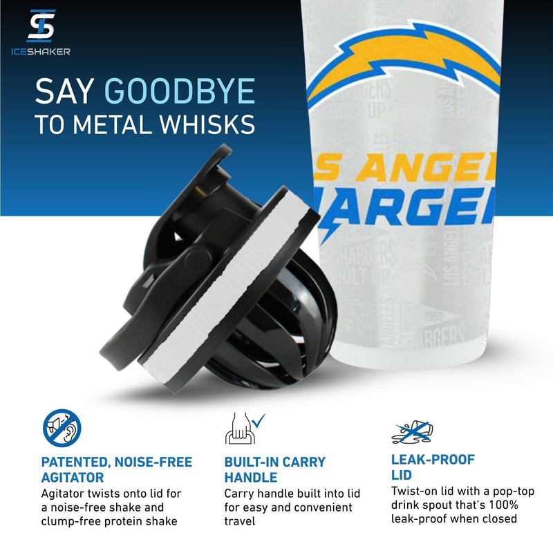 Load image into Gallery viewer, Officially Licensed Los Angeles Chargers 4D Ice Shaker
