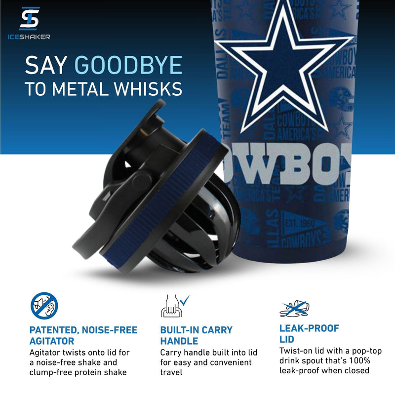 Load image into Gallery viewer, Officially Licensed Dallas Cowboys 4D Ice Shaker
