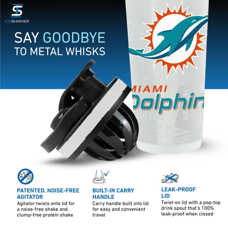 Load image into Gallery viewer, Officially Licensed Miami Dolphins 4D Ice Shaker
