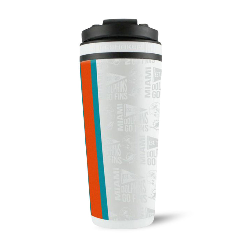 Load image into Gallery viewer, Officially Licensed Miami Dolphins 26oz Ice Shaker
