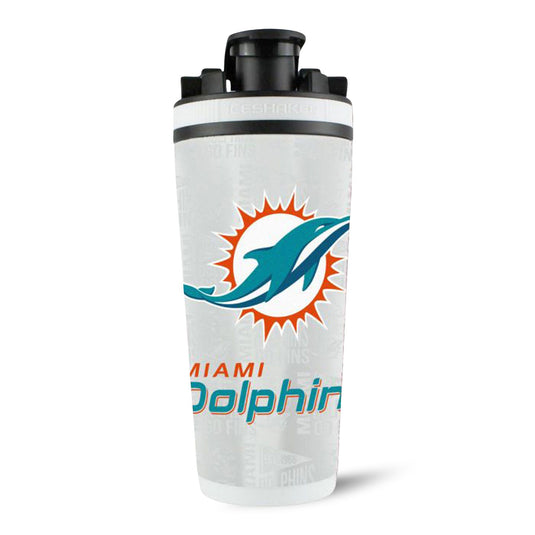 Officially Licensed Miami Dolphins 26oz Ice Shaker