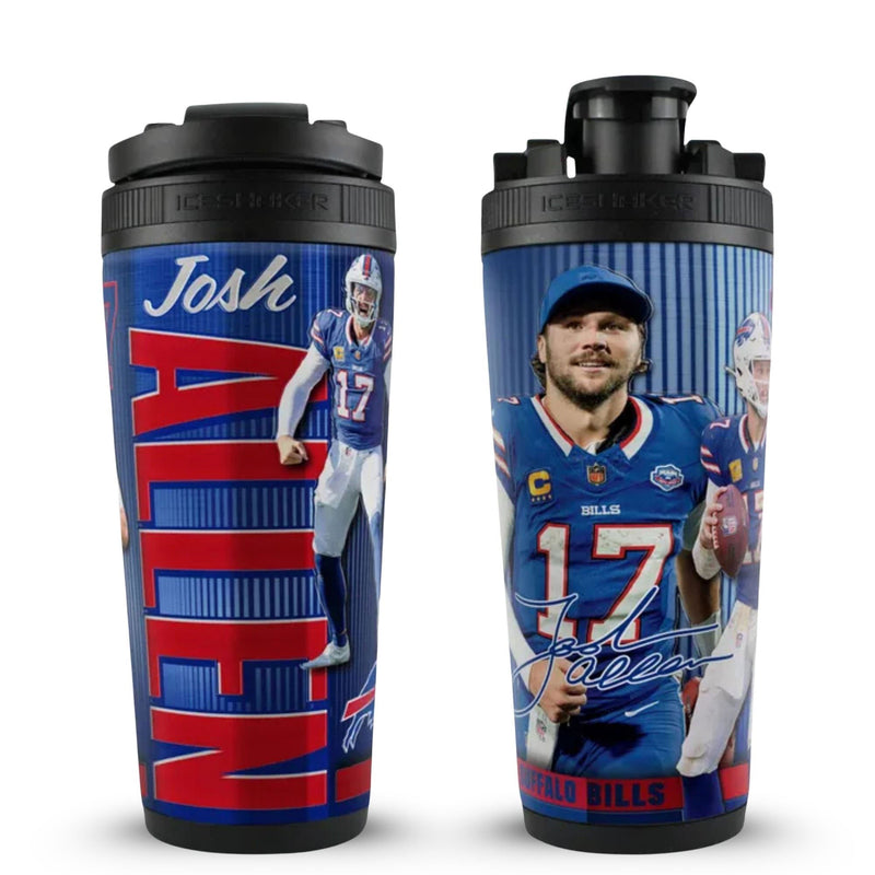 Load image into Gallery viewer, Officially Licensed Buffalo Bills 26oz Ice Shaker
