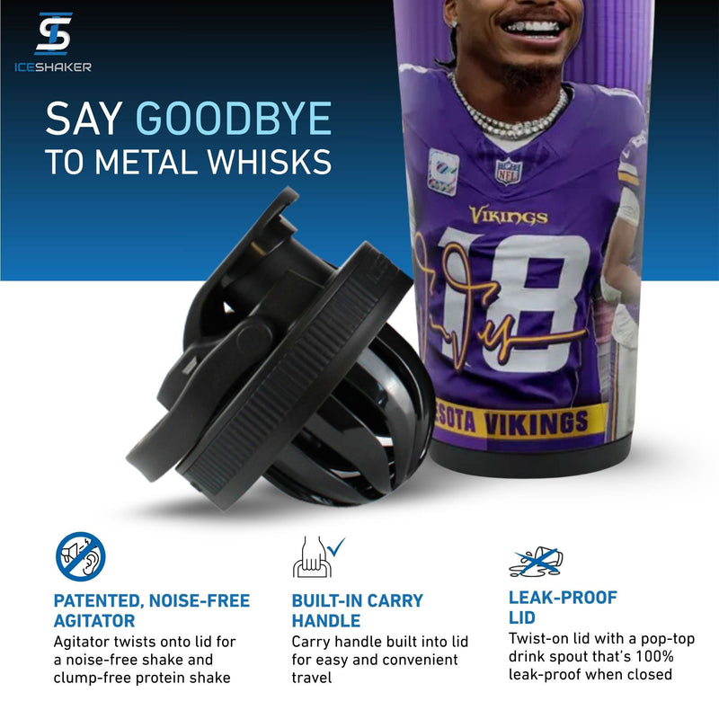 Load image into Gallery viewer, Officially Licensed Minnesota Vikings 26oz Ice Shaker
