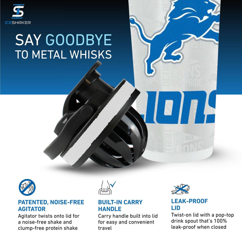Load image into Gallery viewer, Officially Licensed Detroit Lions 4D Ice Shaker
