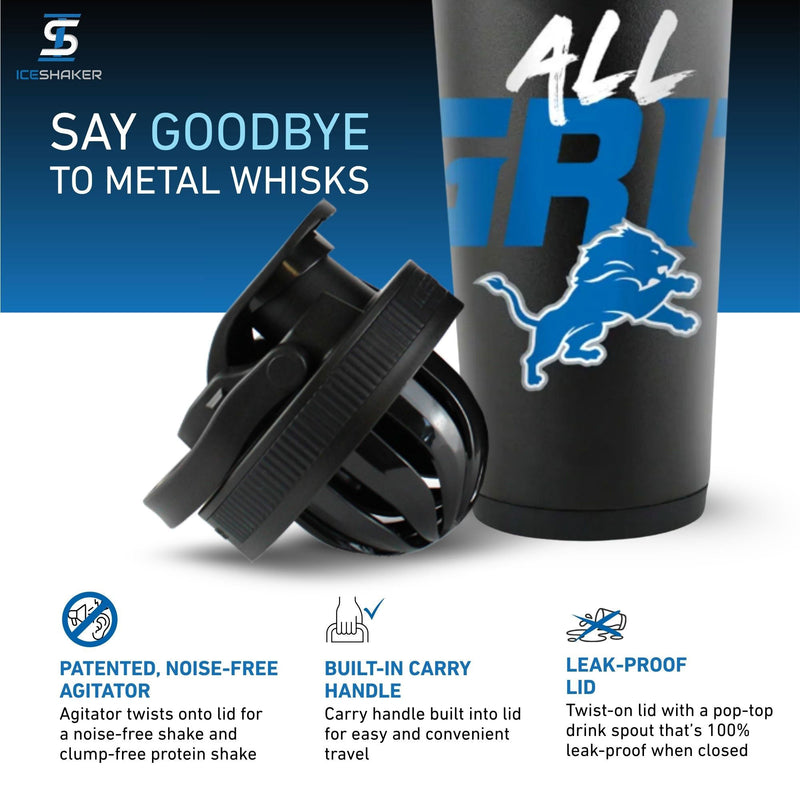 Load image into Gallery viewer, Officially Licensed Detroit Lions 26oz Ice Shaker
