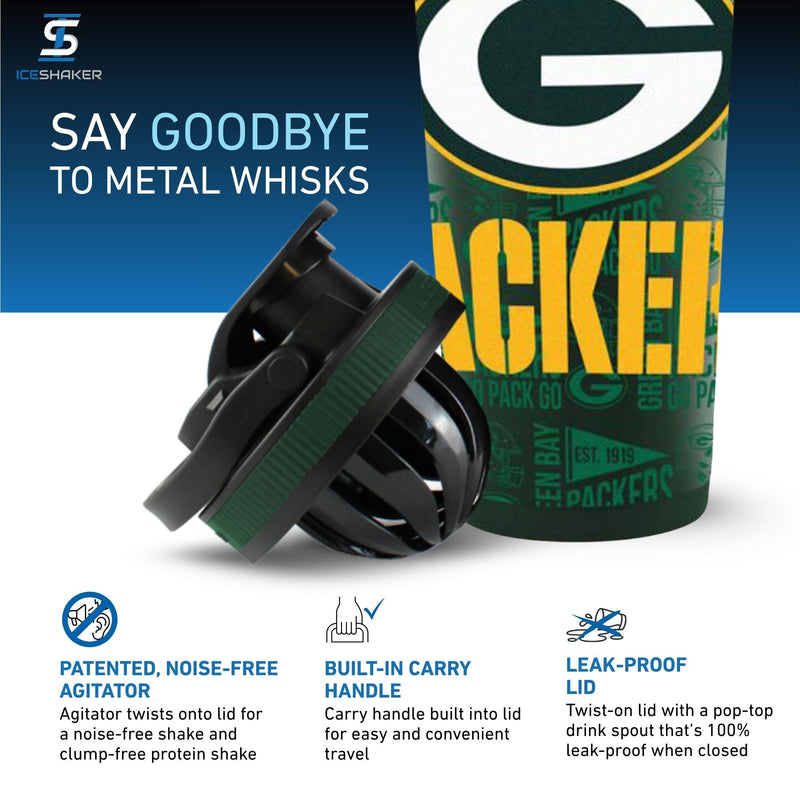 Load image into Gallery viewer, Officially Licensed Green Bay Packers 4D Ice Shaker
