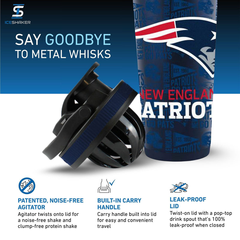 Load image into Gallery viewer, Officially Licensed New England Patriots 26oz Ice Shaker
