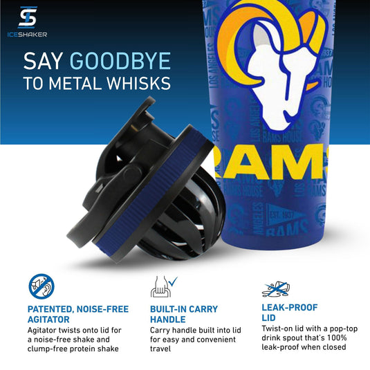 Officially Licensed Los Angeles Rams 4D Ice Shaker