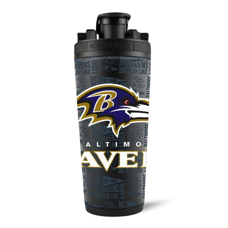 Load image into Gallery viewer, Officially Licensed Baltimore Ravens 26oz Ice Shaker
