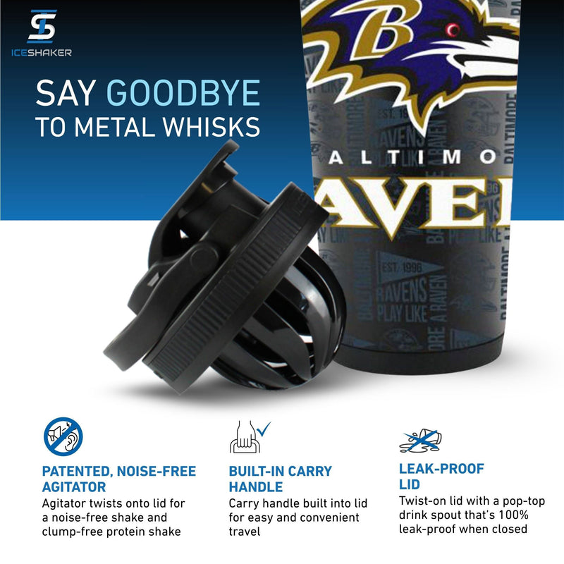 Load image into Gallery viewer, Officially Licensed Baltimore Ravens 4D Ice Shaker
