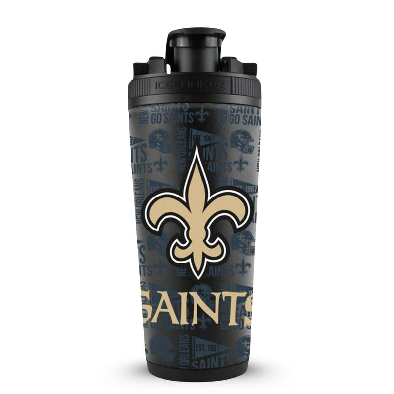 Load image into Gallery viewer, Officially Licensed New Orleans Saints 26oz Ice Shaker
