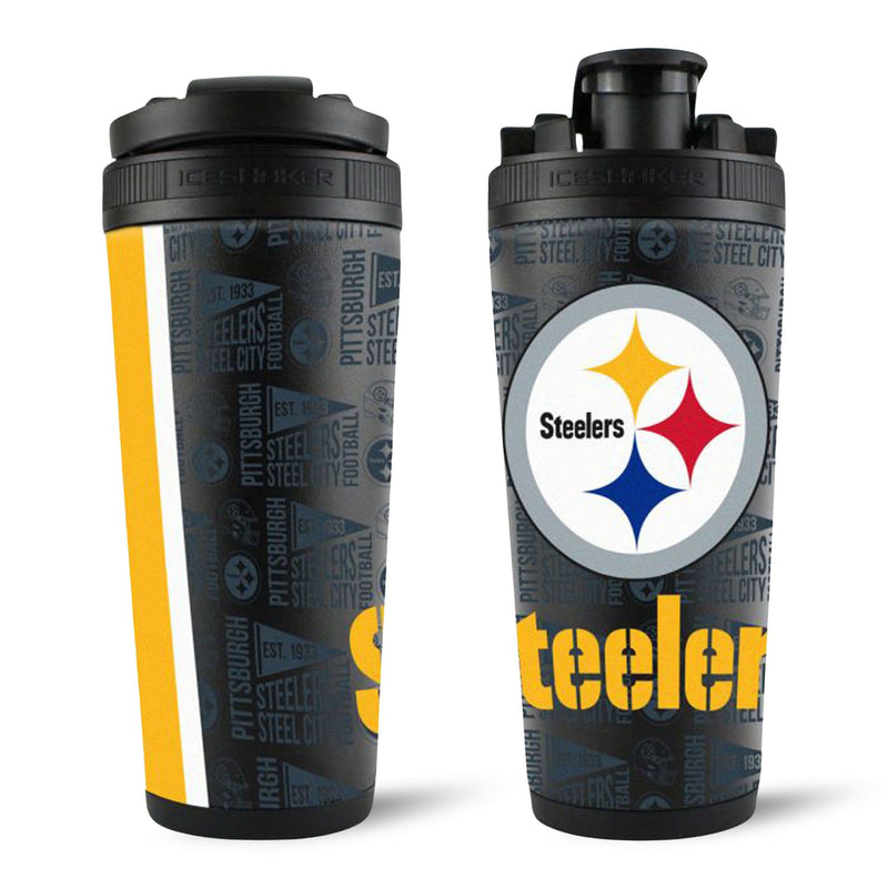 Load image into Gallery viewer, Officially Licensed Pittsburgh Steelers 26oz Ice Shaker
