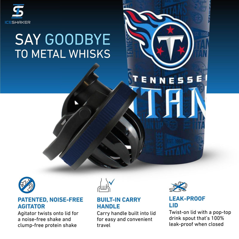 Load image into Gallery viewer, Officially Licensed Tennessee Titans 4D Ice Shaker
