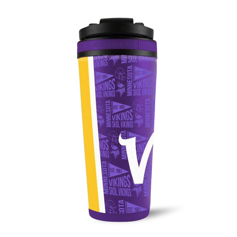 Load image into Gallery viewer, Officially Licensed Minnesota Vikings 26oz Ice Shaker
