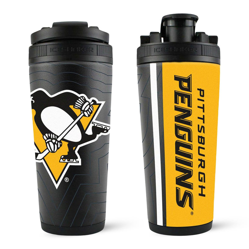 Load image into Gallery viewer, Officially Licensed Pittsburgh Penguins 26oz Ice Shaker
