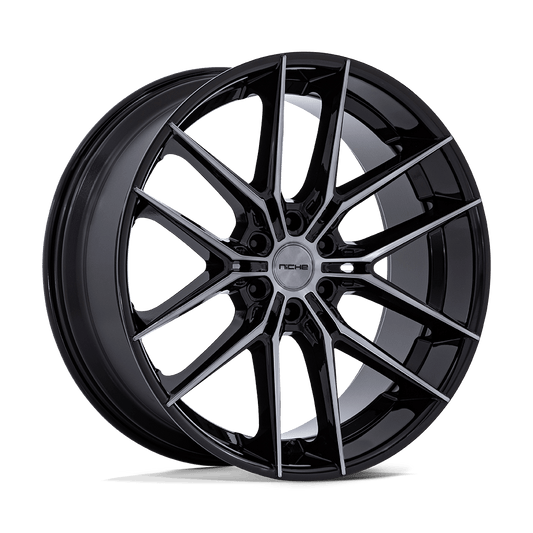 Niche 1 Pc Nc280 Prodigy 6 Gloss Black Dark Tinted Clear