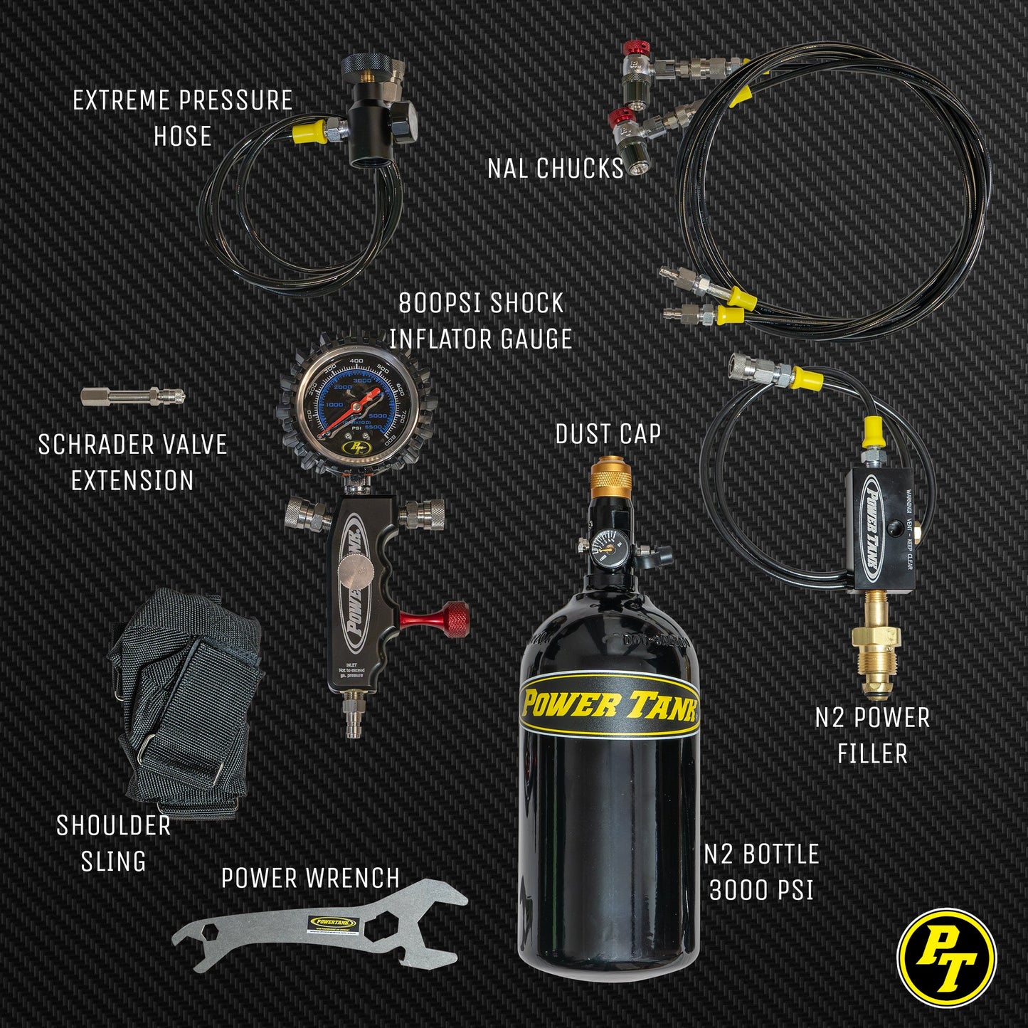 ORI Shock Boss ™ V2 - 800 psi Dual Fill Strut Inflator - Portable Nitrogen Shock Tuning Kit