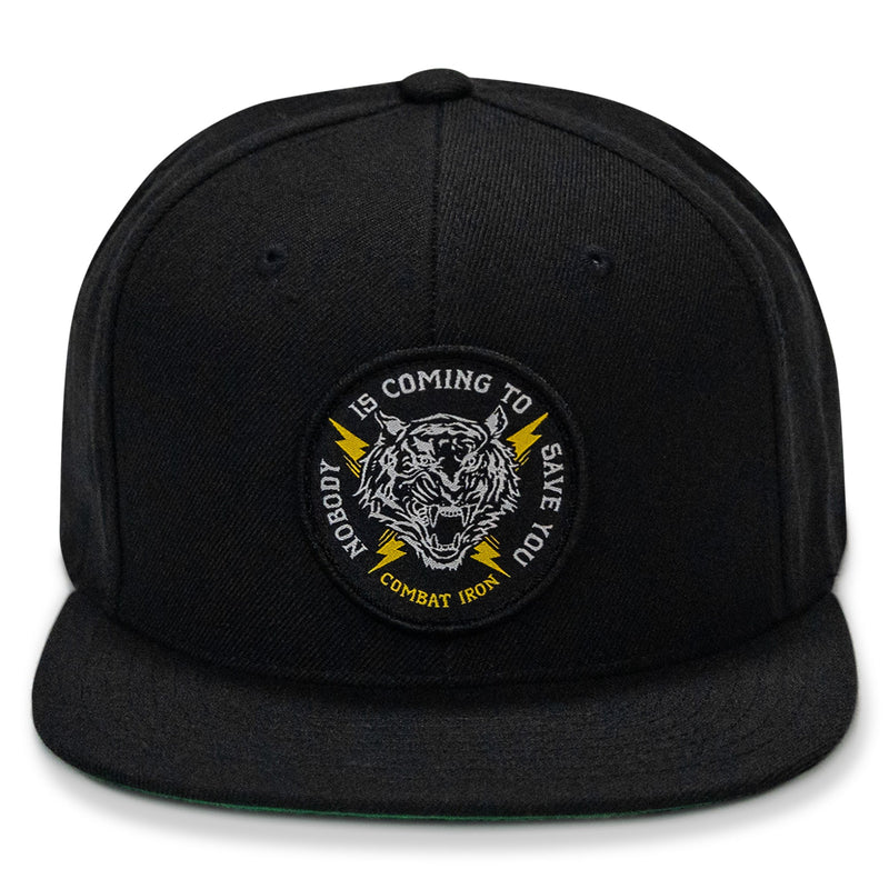 Load image into Gallery viewer, Nobody Is Coming To Save You FlatBill SnapBack Hat
