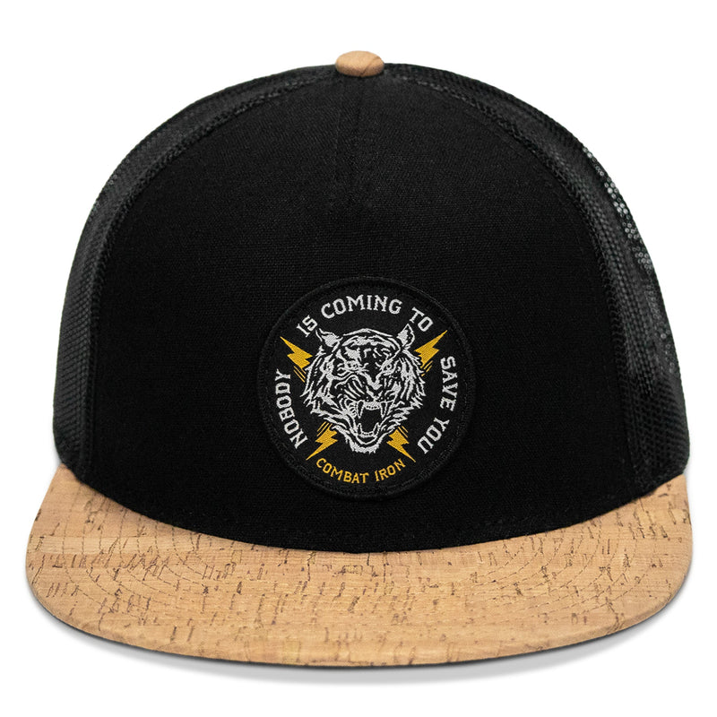 Load image into Gallery viewer, Nobody Is Coming To Save You FlatBill SnapBack Hat
