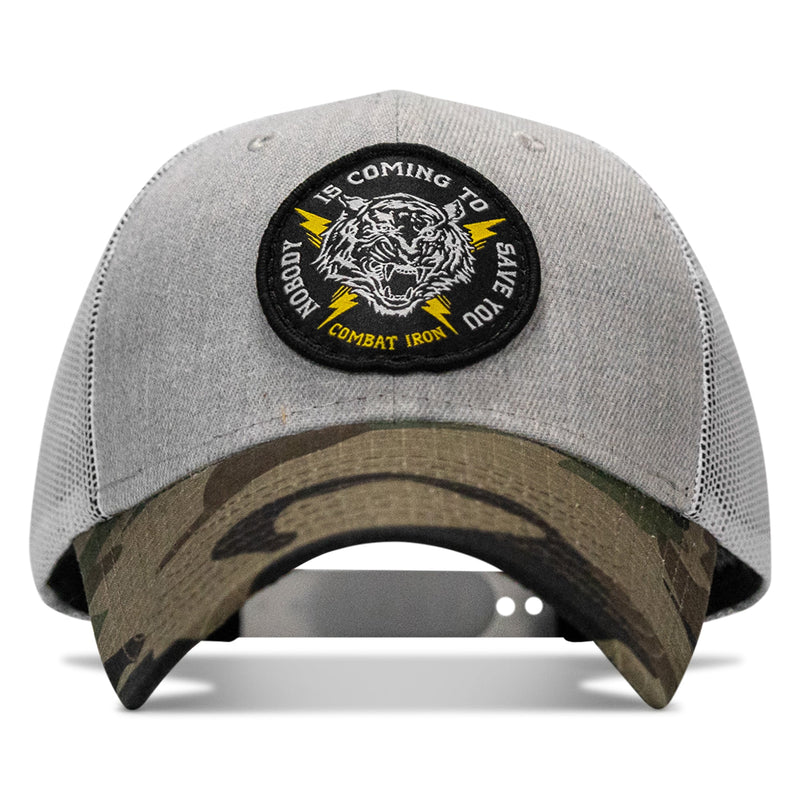Load image into Gallery viewer, Nobody Is Coming To Save You Patch Snapback Hat
