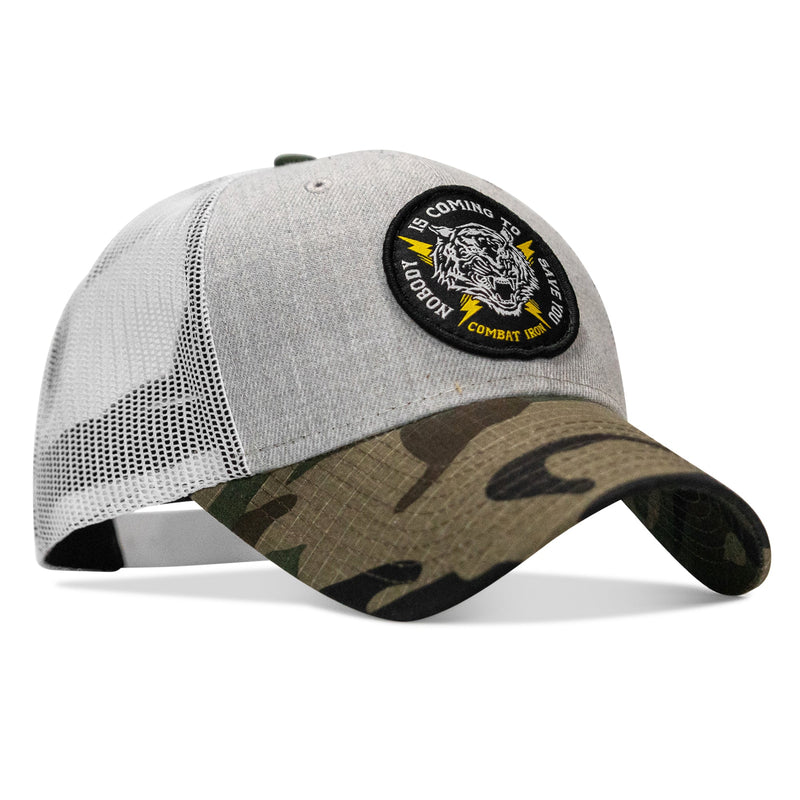 Load image into Gallery viewer, Nobody Is Coming To Save You Patch Snapback Hat
