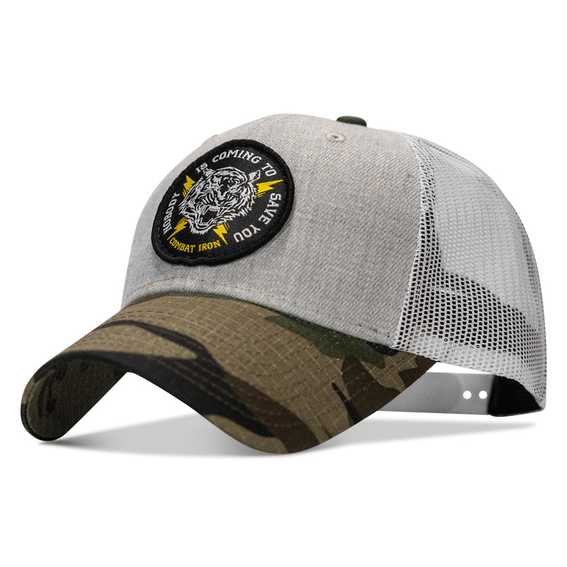 Load image into Gallery viewer, Nobody Is Coming To Save You Patch Snapback Hat
