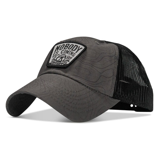 Nobody Is Coming To Save You Skull Patch Ripstop Snapback